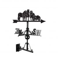Shetland Ponies Weathervane Created From Cast Iron