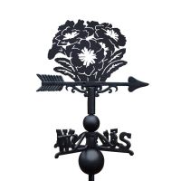 Primrose Weathervane on White Background