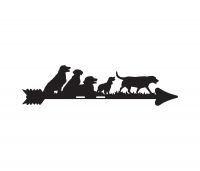 Close-Up of Group of Dogs Topper for Weathervane