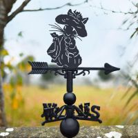 Mr Bunny Weathervane in Black 