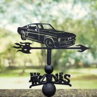 Weathervane with Ford Mustang Motif 
