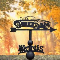Cast Iron and Steel Weathervane with AC Cobra Motif