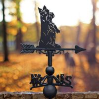 Scottish Terrier Weathervane at Sunset