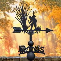 Cast Iron and Steel Weathervane with Woodland Coppice with Billhook in Situ