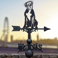 Sitting Boxer Dog Weathervane
