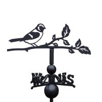Sparrow Weathervane on White Background