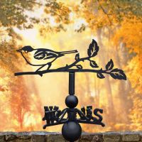 Autumnal Black Cap Weathervane Mounted