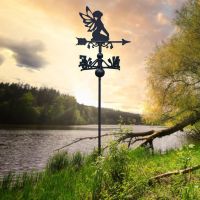 Sitting Fairy Free Standing Weathervane in Situ