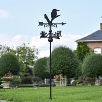 Kingfisher Free Standing Weathervane in Use in the Garden 1