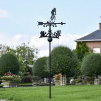Cyclist Free Standing Weathervane