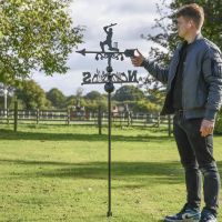 Cricket Player Free Standing Weathervane to Scale