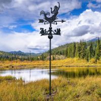 Free Standing Weathervane with Mermaid Topper