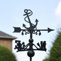 Anchor Free Standing Weathervane Created From Iron