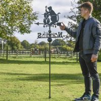 Cat & Fiddle Nursery Rhyme Free Standing Weathervane to Scale