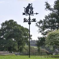 Free Standing Weathervane with Cat & Fiddle Nursery Rhyme Topper
