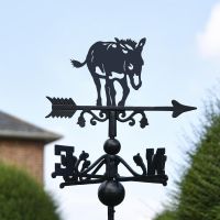 Donkey Free Standing Weathervane Created From Iron