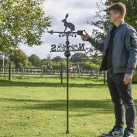 Hare Free Standing Weathervane to Scale