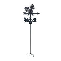 Oak Leaves Free Standing Weathervane on White Background