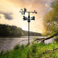 Free Standing Weathervane with Swallow Motif