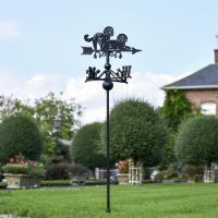 Free Standing Weathervane with Two Cockapoos Topper