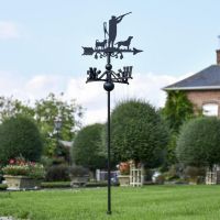  "Game Season" Jack Russel & Labrador Free Standing Weathervane