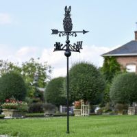 Mr Rabbit Free Standing Weathervane in Situ