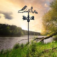 Free Standing Weathervane with House Sparrow Topper