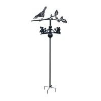 Cetti"s Warbler Free Standing Weathervane on White Background