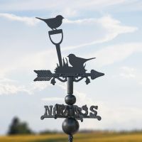 Pair of Robins on Miniature Weathervane 