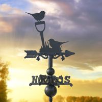 Miniature Weathervane with Pair of Robins Design 
