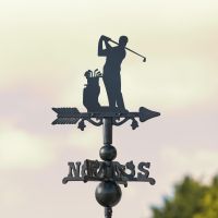 Mini Weathervane with Golf Motif 