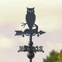 Mini Weathervane with Owl Motif 
