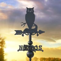 Miniature Weathervane with Owl Design 