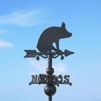 Pig Miniature Weathervane in Situ