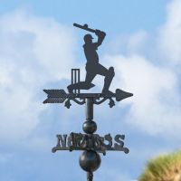 Miniature Weathervane with Cricketer 