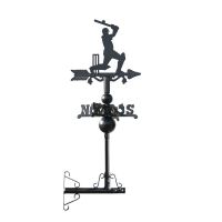 Mounted Cricketer on Mini Weathervane