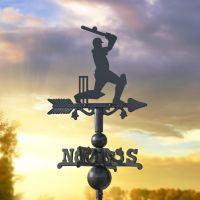 Miniature Weathervane with Cricketer Design 