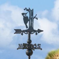 Miniature Weathervane with Woodpecker Topper