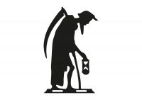 Close-Up of Old Father Time Topper for Mini Weathervane