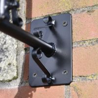 Close-Up of Mounted Bracket on Miniature Dragon Fire Weathervane