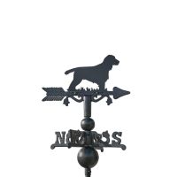 Cocker Spaniel Miniature Weathervane on White Background