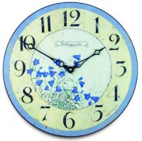 Traditional Bluebells Design Wall Clock 