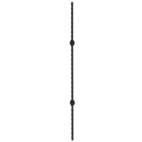 Hammered Spindle with Double Eyelets 