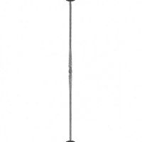 "Regency" Tapered Hammered Stair Spindle with Flower Motif 