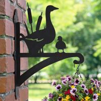 Geese Hanging Basket Bracket Outdoors
