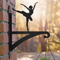 Ballerina Hanging Basket Bracket in Situ on a Brick Wall