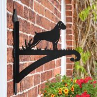 "Boxer" Iron Hanging Basket Bracket in Situ 