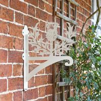 Thistle Hanging Basket Bracket in Situ on a Brick Wall