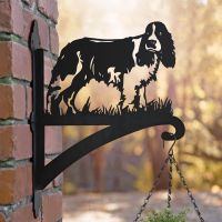 Springer Spaniel Hanging Basket Bracket on Wall