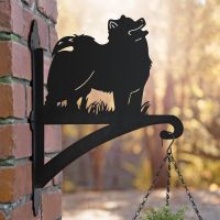 Samoyed Dog Hanging Basket Bracket